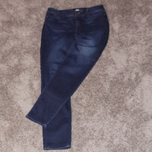 White House Black Market Denim - White House Black Market Dark Blue Skinny Jeans